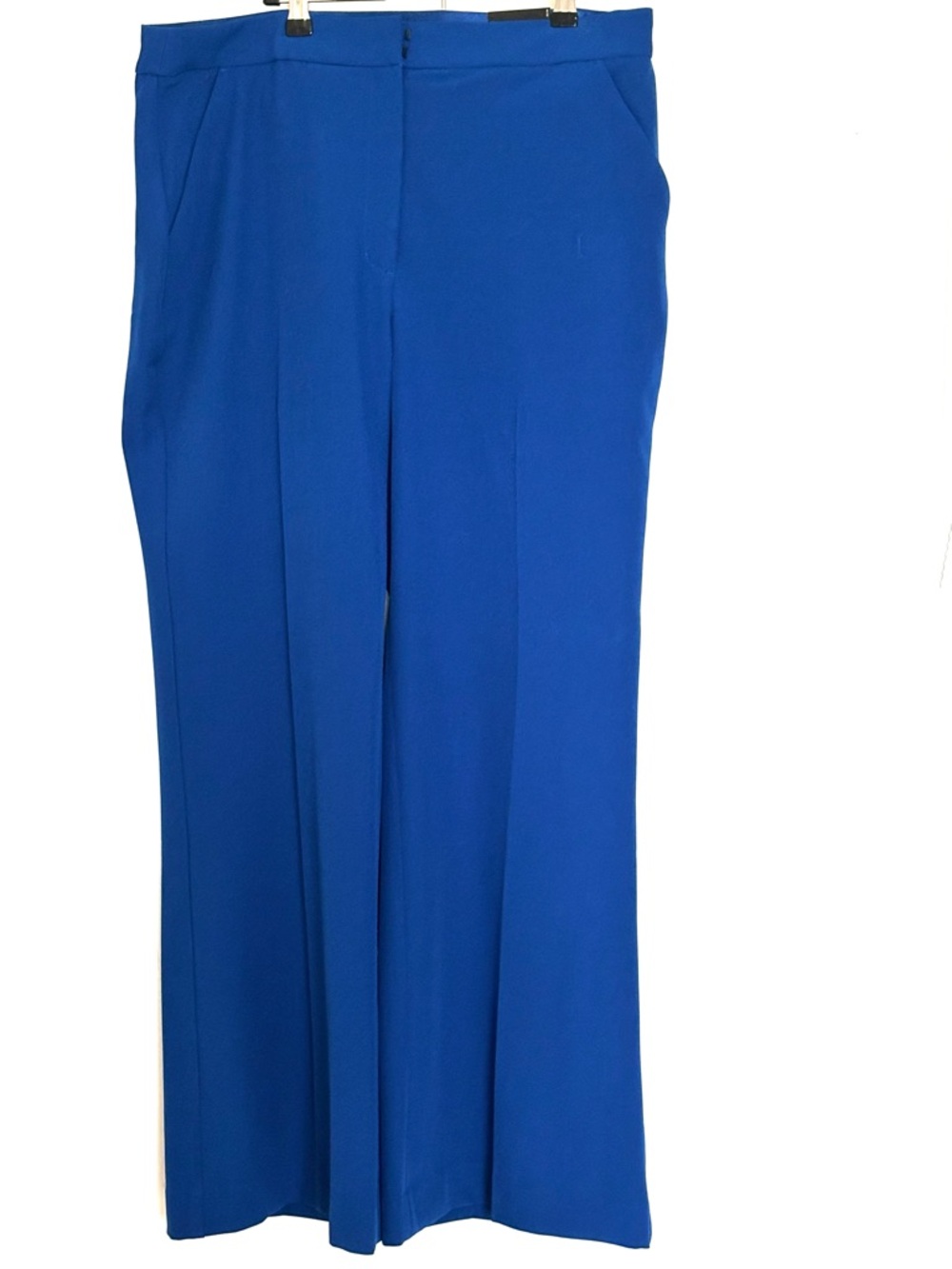 Express High Rise Flare Trouser NWT | Blue Wide Leg Pants | Size 14S Short